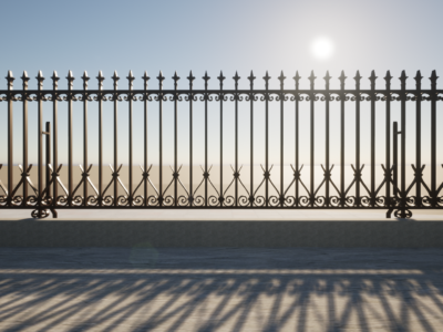 French Fence Facade